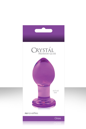 NS0701-25 "crystal med purple" пробка анальная 1 шт.