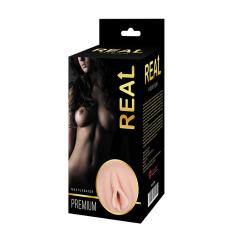 Реалистичный односторонний мастурбатор Real Women Dual Layer с двойной структурой 15,5х8,2 см