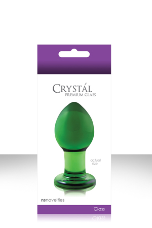 NS0701-28 "crystal med green" пробка анальная 1 шт.