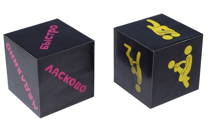 Кубики для любовных игр "Позы", набор 2 кубика