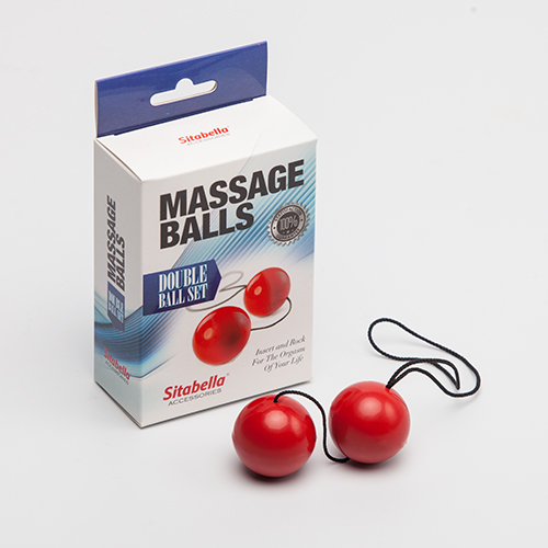 Шарики вагинальные Massage Balls, красные