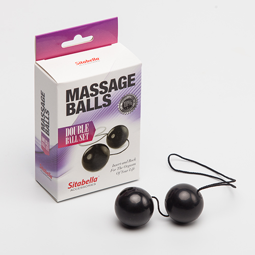 Шарики вагинальные Massage Balls, черные